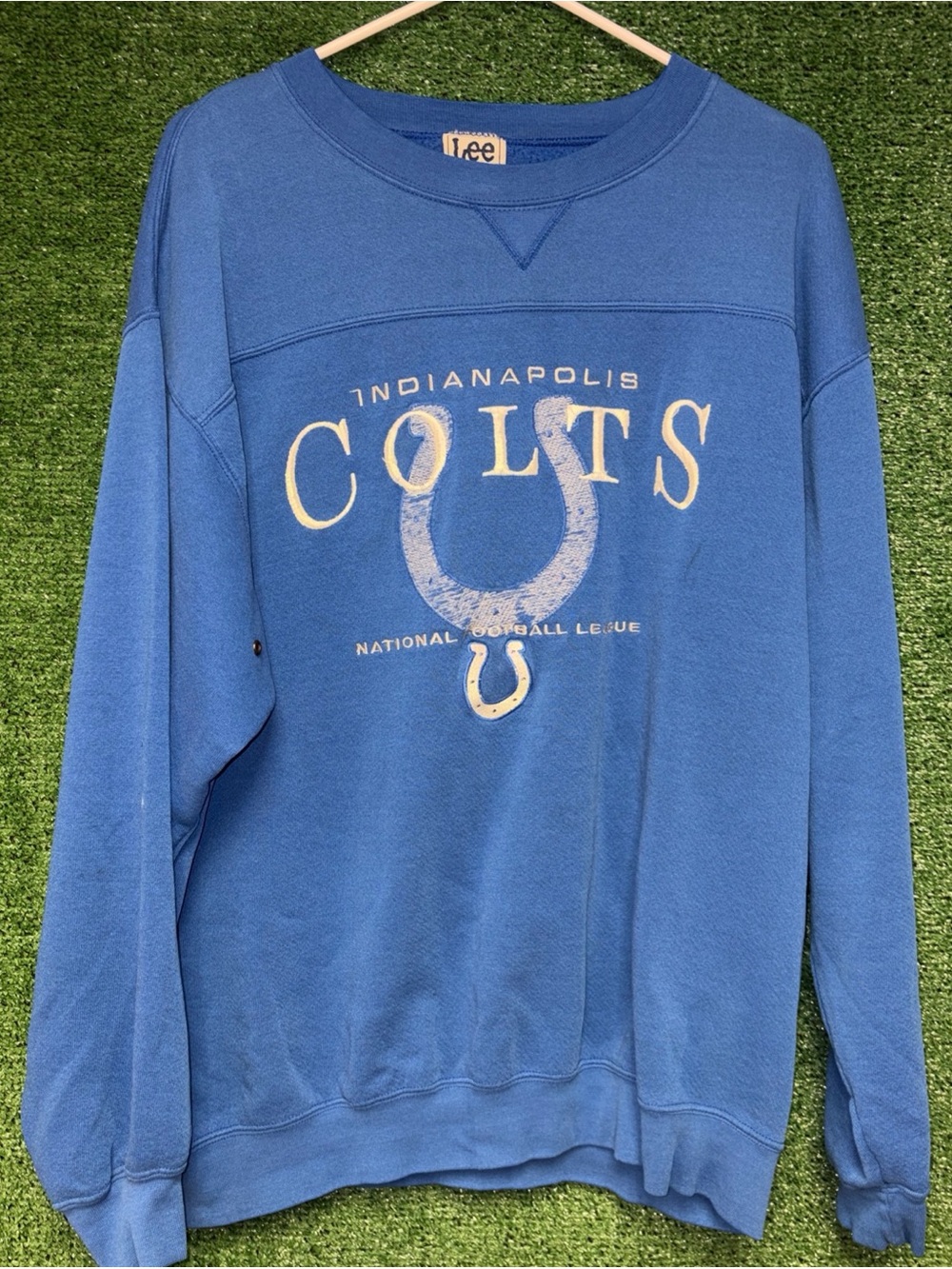 Indianapolis Colts Vintage 90s Blue Lee Sport Crewneck Sweatshirt XL